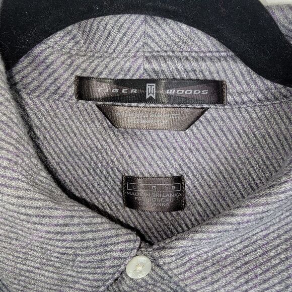 Tiger Woods Nike button-up golf polo shirt size large - Picture 3 of 5